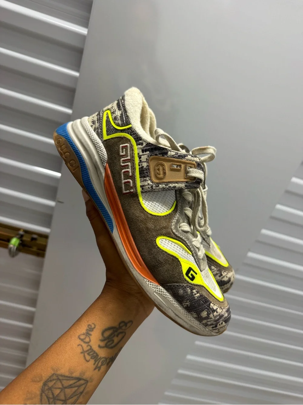 Gucci Men's Multicolor Tejus Printed size Gucci 8.5